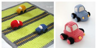 Race Car Blanket Play Mat Free Crochet Pattern