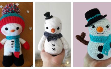 Sparkles The Snowman Amigurumi Free Crochet Pattern
