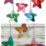 Swirly Stars Ornament Free Crochet Pattern
