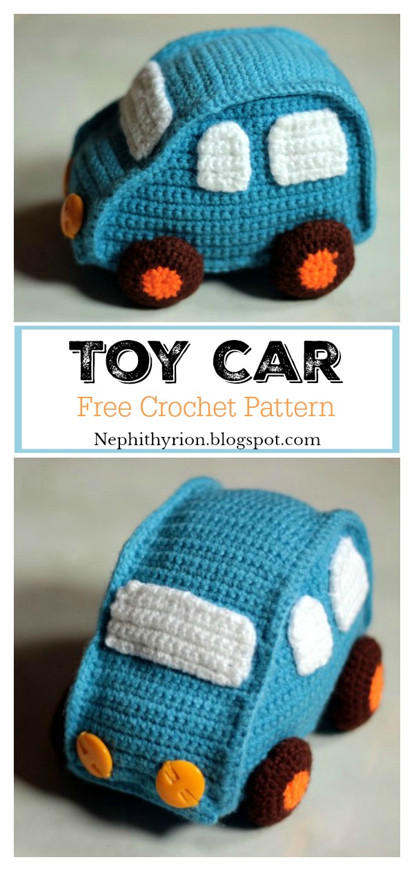 Toy Car Amigurumi Free Crochet Pattern
