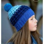 Waffle Stitch Beanie Hat Free Crochet Pattern