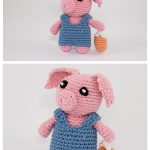 Amigurumi Little Pig with Bucket Free Crochet Pattern