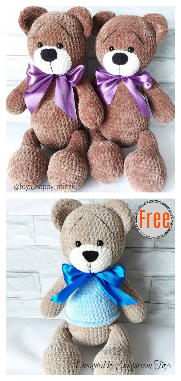 Amigurumi Plush Bear Free Crochet Pattern