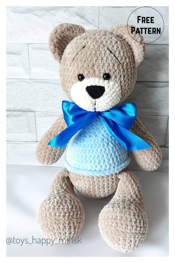 Amigurumi Plush Bear Free Crochet Pattern 
