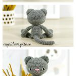 Amigurumi Small Long-legged Cat Free Crochet Pattern