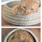 Cat Bed Free Crochet Pattern