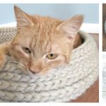 Cat Bed Free Crochet Pattern