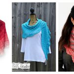 Chic and Strong Crescent Shawl Free Crochet Pattern