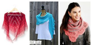 Chic and Strong Crescent Shawl Free Crochet Pattern