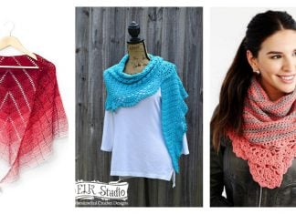 Chic and Strong Crescent Shawl Free Crochet Pattern