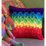 Crochet Polish Star Stitch Pillow