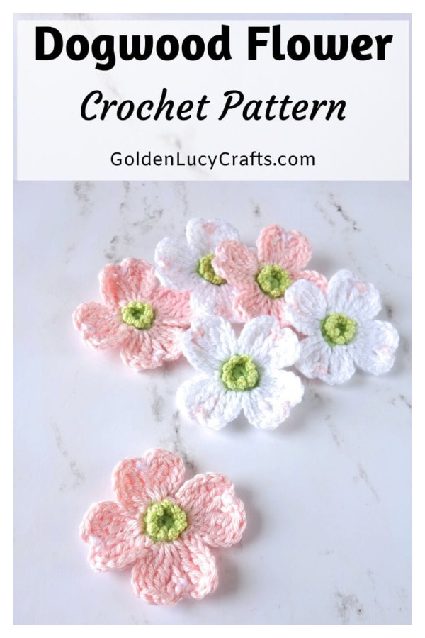 Dogwood Flower Free Crochet Pattern 