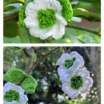 Dogwood Flower Free Crochet Pattern and Video Tutorial
