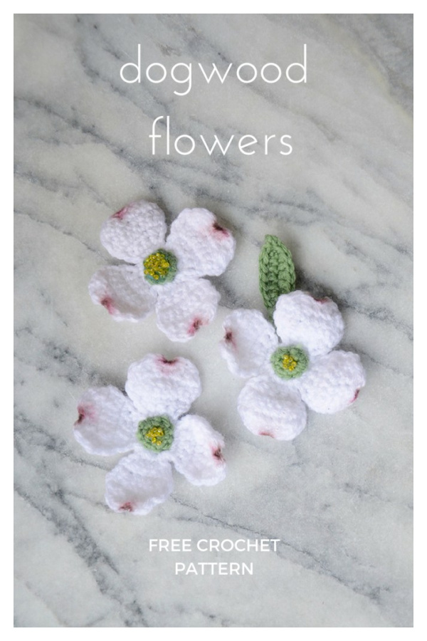Dogwood Flowers Free Crochet Pattern