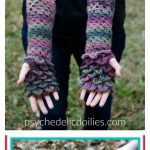 Dragon Fingerless Gloves Free Crochet Pattern