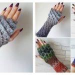 Dragon Scale Fingerless Gloves Free Crochet Pattern