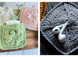 Earbud Pouch Free Crochet Pattern