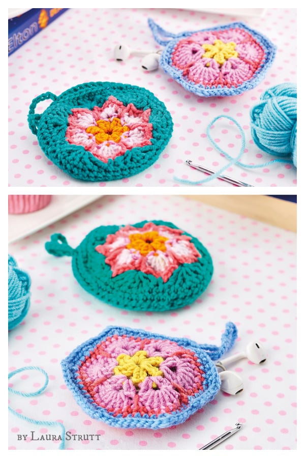 Earbuds Case Free Crochet Pattern