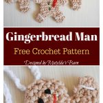 Gingerbread Man Ornament Free Crochet Pattern