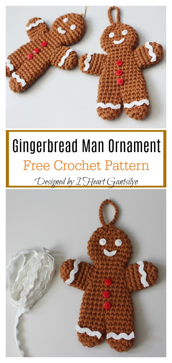 Free Crochet Pattern For A Gingerbread Man