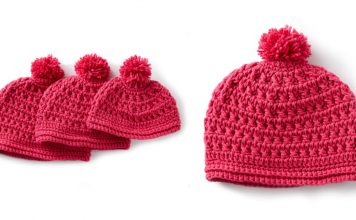 Pebbled Texture Hat Free Crochet Pattern and Video Tutorial