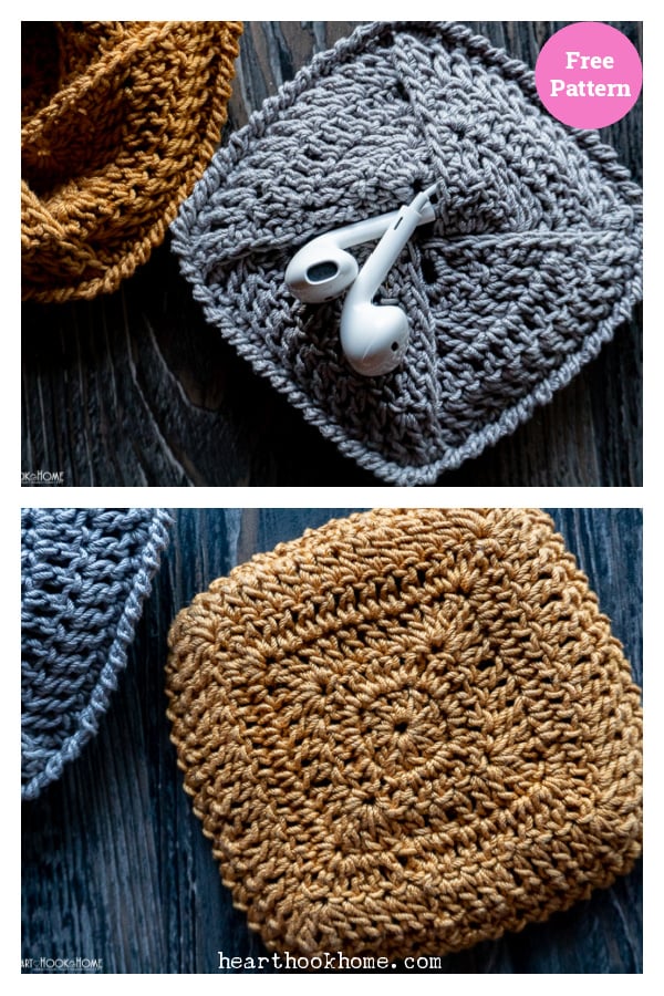 Personal Earbud Pouch Free Crochet Pattern