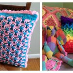 Polish Star Stitch Pillow Free Crochet Pattern