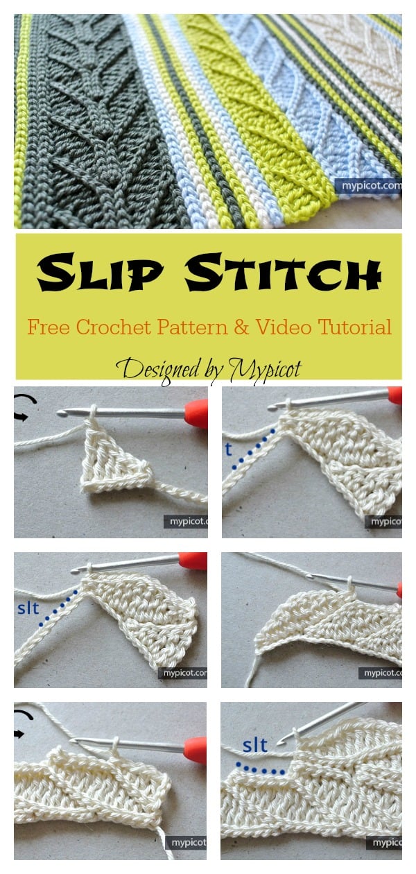 Slip Stitch Free Crochet Pattern and Video Tutorial