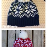 Snowflake Knit Look Hat Free Crochet Pattern