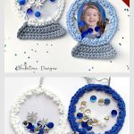Snowglobe Ornament Free Crochet Pattern