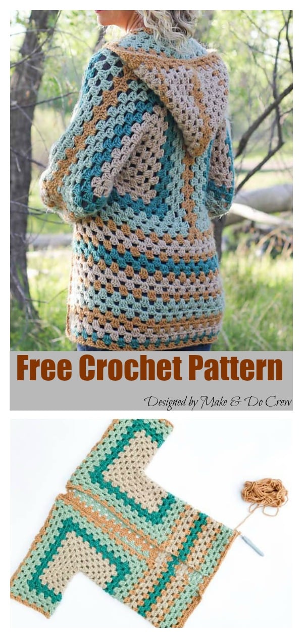 The Campfire Cardigan Free Crochet Pattern