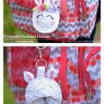 Unicorn Earbud Holder Free Crochet Pattern