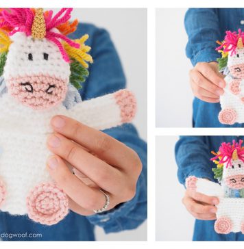 Unicorn Gift Card Holder Free Crochet Pattern