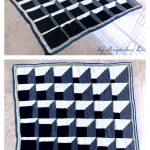 3D Illusion Cubine Blanket FREE Crochet Pattern