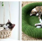 6 Pet Cat Bed Free Crochet Patterns