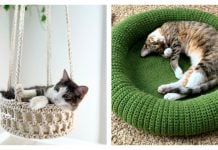 6 Pet Cat Bed Free Crochet Patterns