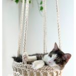 Boho Bliss Hanging Cat Bed Free Crochet Pattern