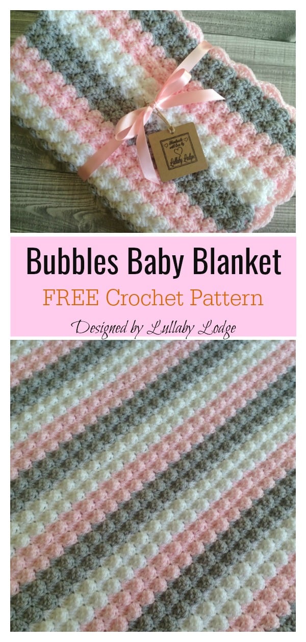 Bubbles Baby Blanket Free Crochet Pattern