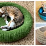 Cat Bed Free Crochet Pattern