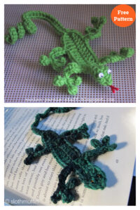 Gecko Bookmark Free Crochet Pattern