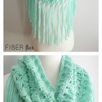 Minty Meadows Fringe Cowl Free Crochet Pattern