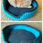 Sturdy and Comfy Cat Bed Free Crochet Pattern