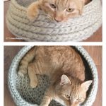 Tabby Chic Cat Bed Free Crochet Pattern