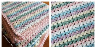 V Stitch The Sweetheart Blanket Free Crochet Pattern