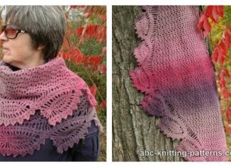 Tulip Reverie Shawl Free Crochet Pattern