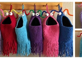 Yip Yips Hanging Baskets Free Knitting & Crochet Pattern
