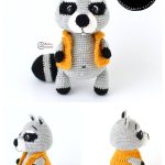 Amigurumi Gigi the Raccoon Free Crochet Pattern