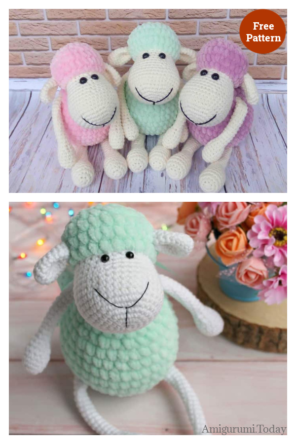 Amigurumi Sheep Plush Toy Free Crochet Pattern