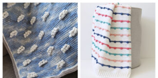 Bobble Stitch Baby Blanket Free Crochet Pattern
