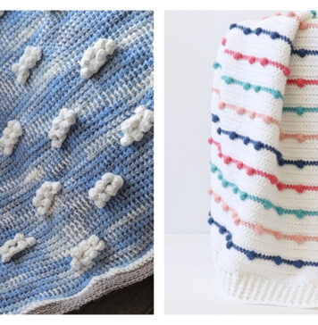 Bobble Stitch Baby Blanket Free Crochet Pattern